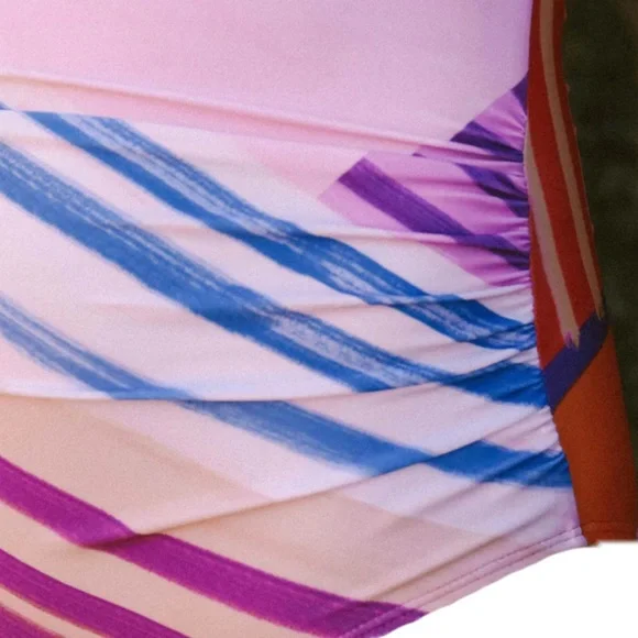 Nani Swimwear Multi Color One Shoulder One Piece Swimsuit Size XS X-Small NWT - Picture 4 of 7